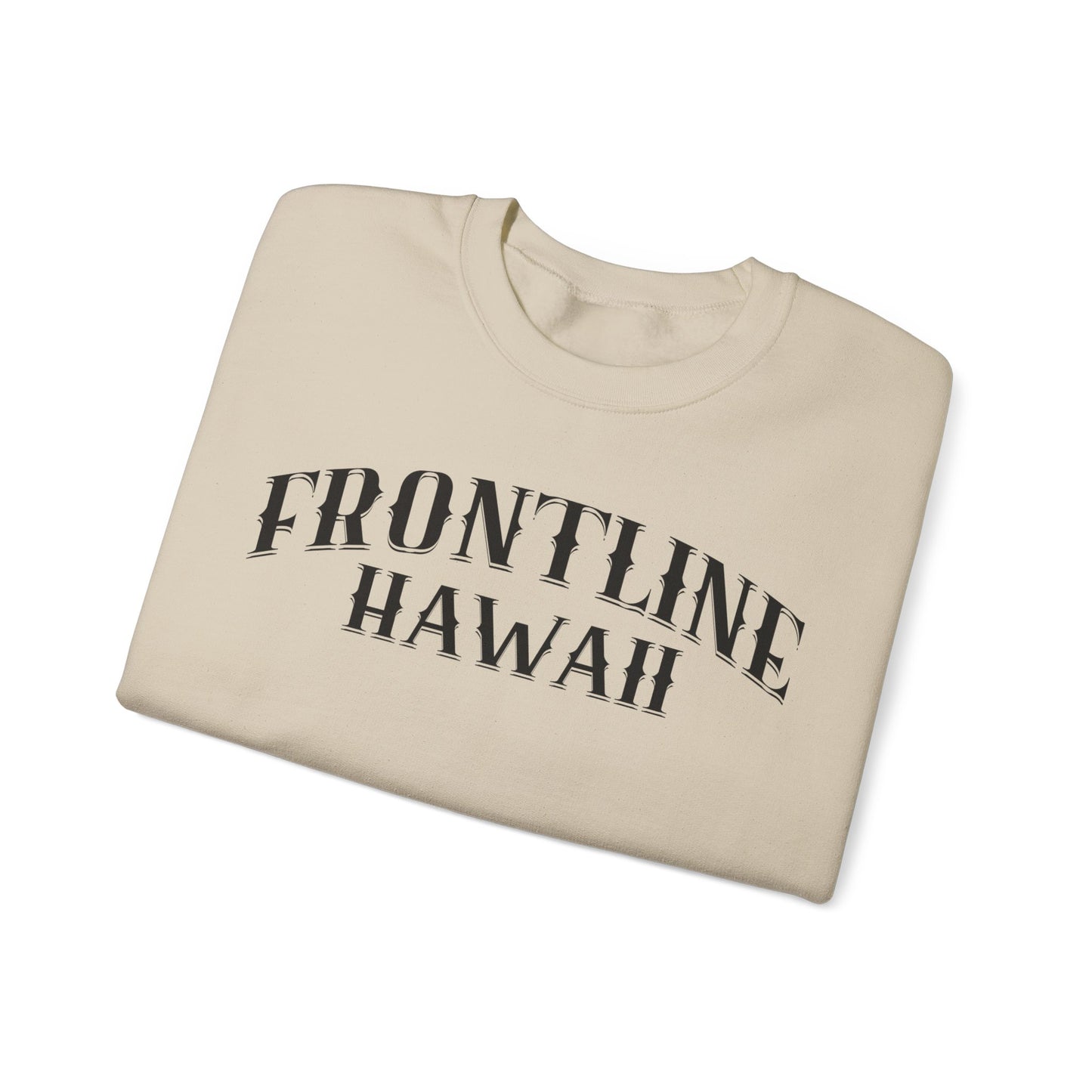 Frontline Hawaii Black Print Sweatshirt