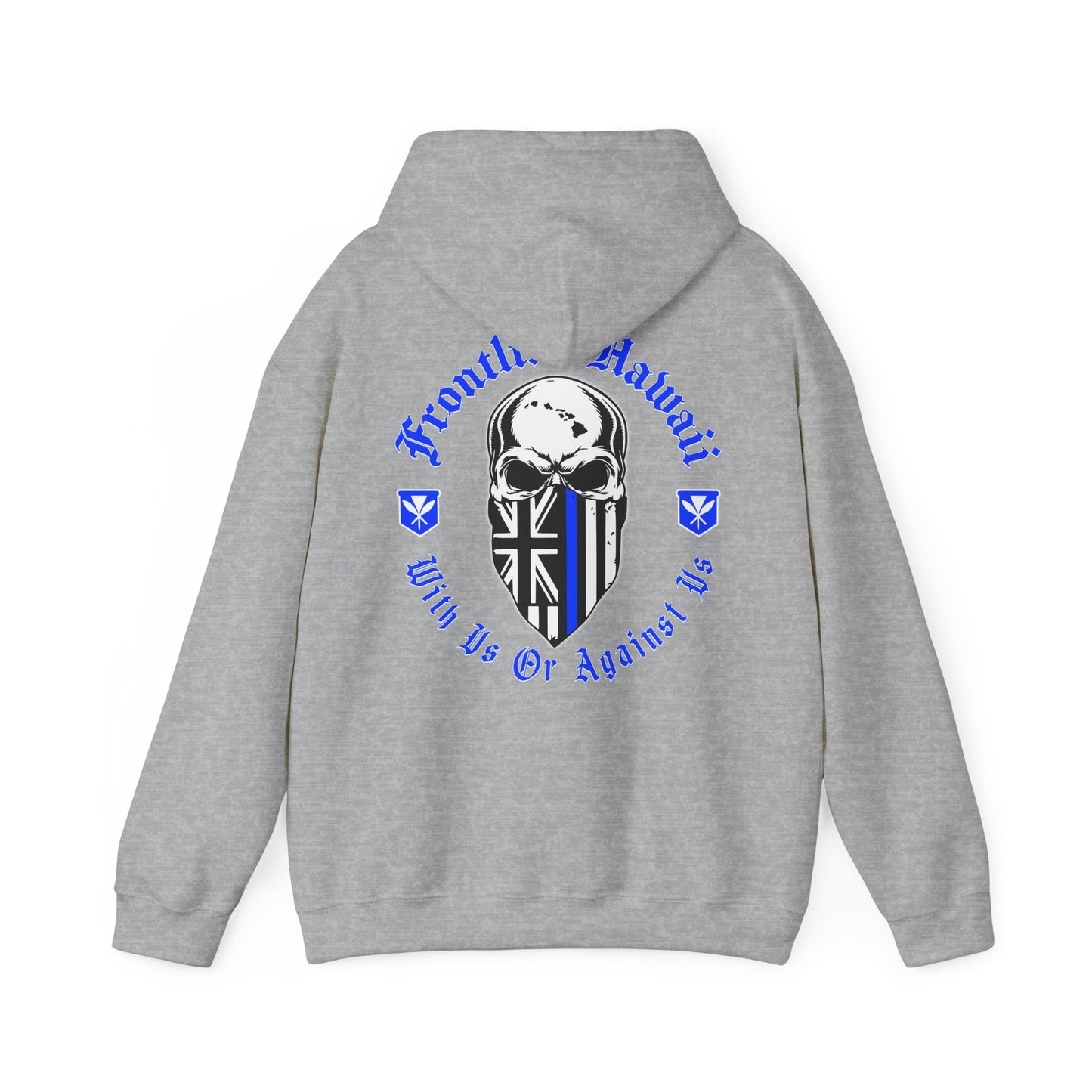 Frontline Hawaii Blue Script Hooded Sweatshirt