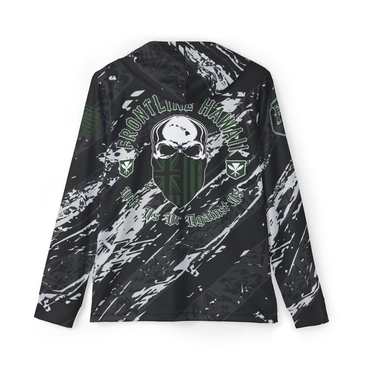Frontline Hawaii Green/White Long Sleeve DRIFIT Hoodie