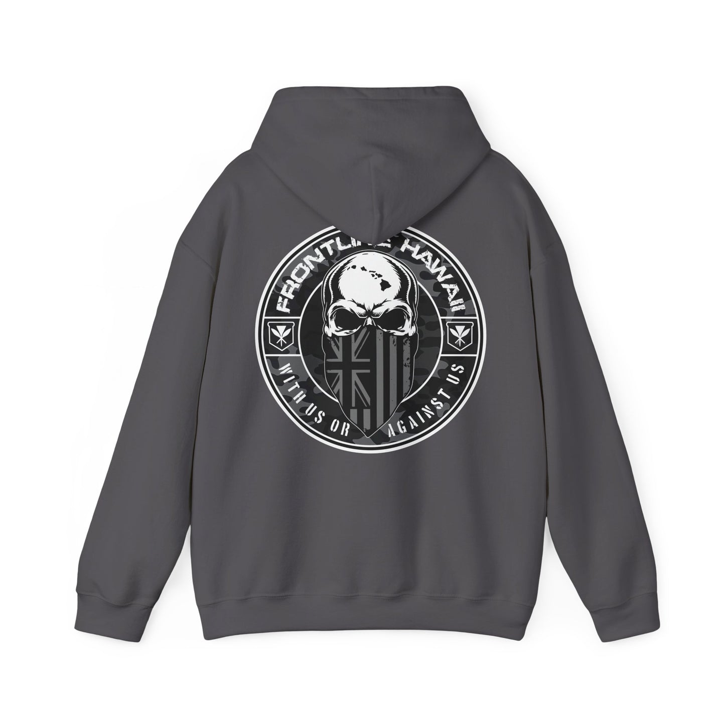 Frontline Hawaii Black/Gray Camo Hooded Sweatshirt