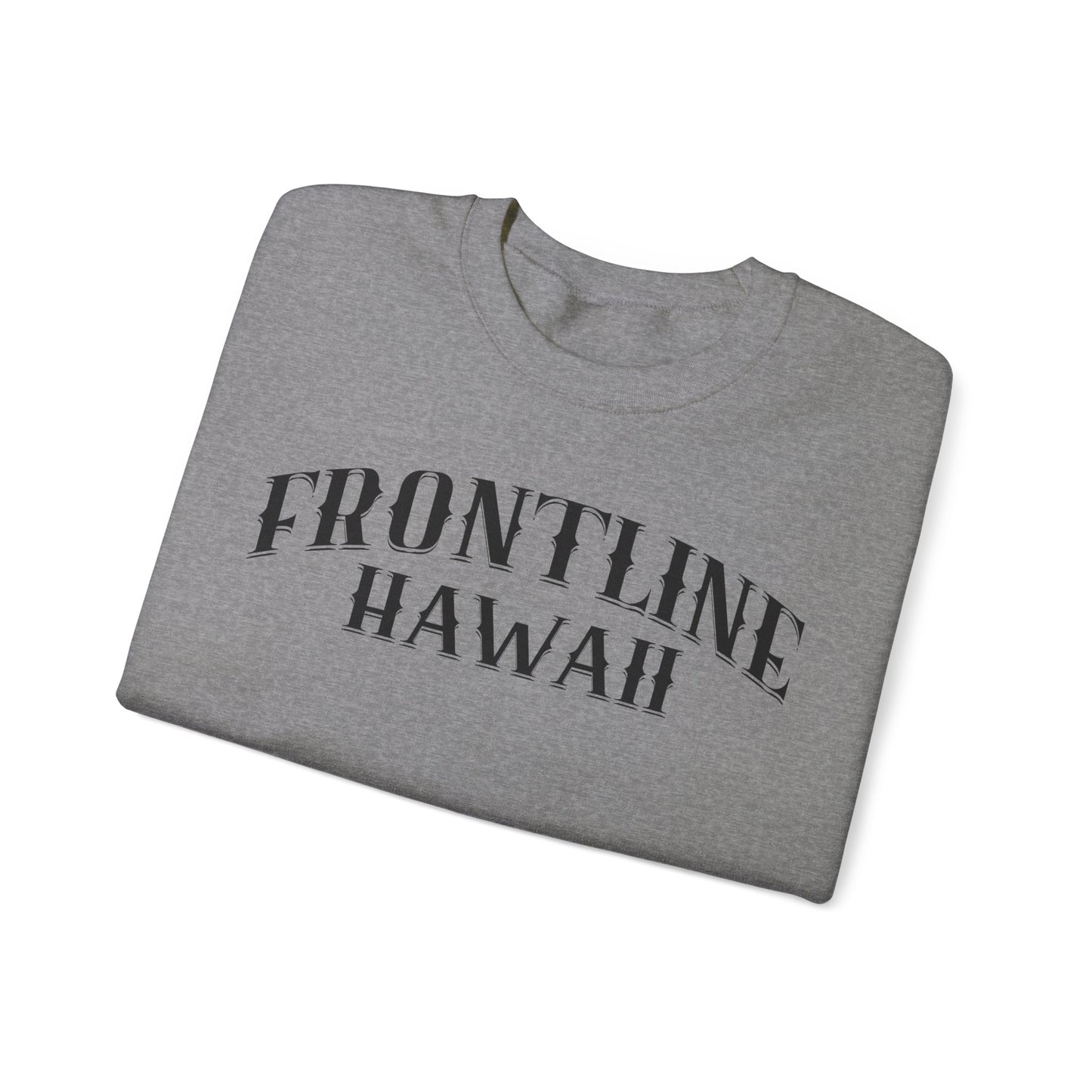 Frontline Hawaii Black Print Sweatshirt