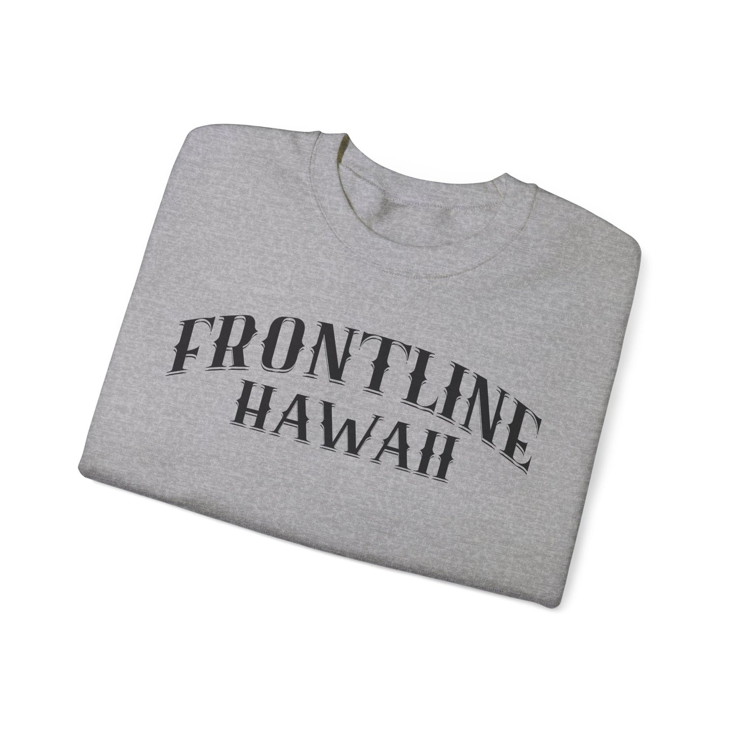 Frontline Hawaii Black Print Sweatshirt
