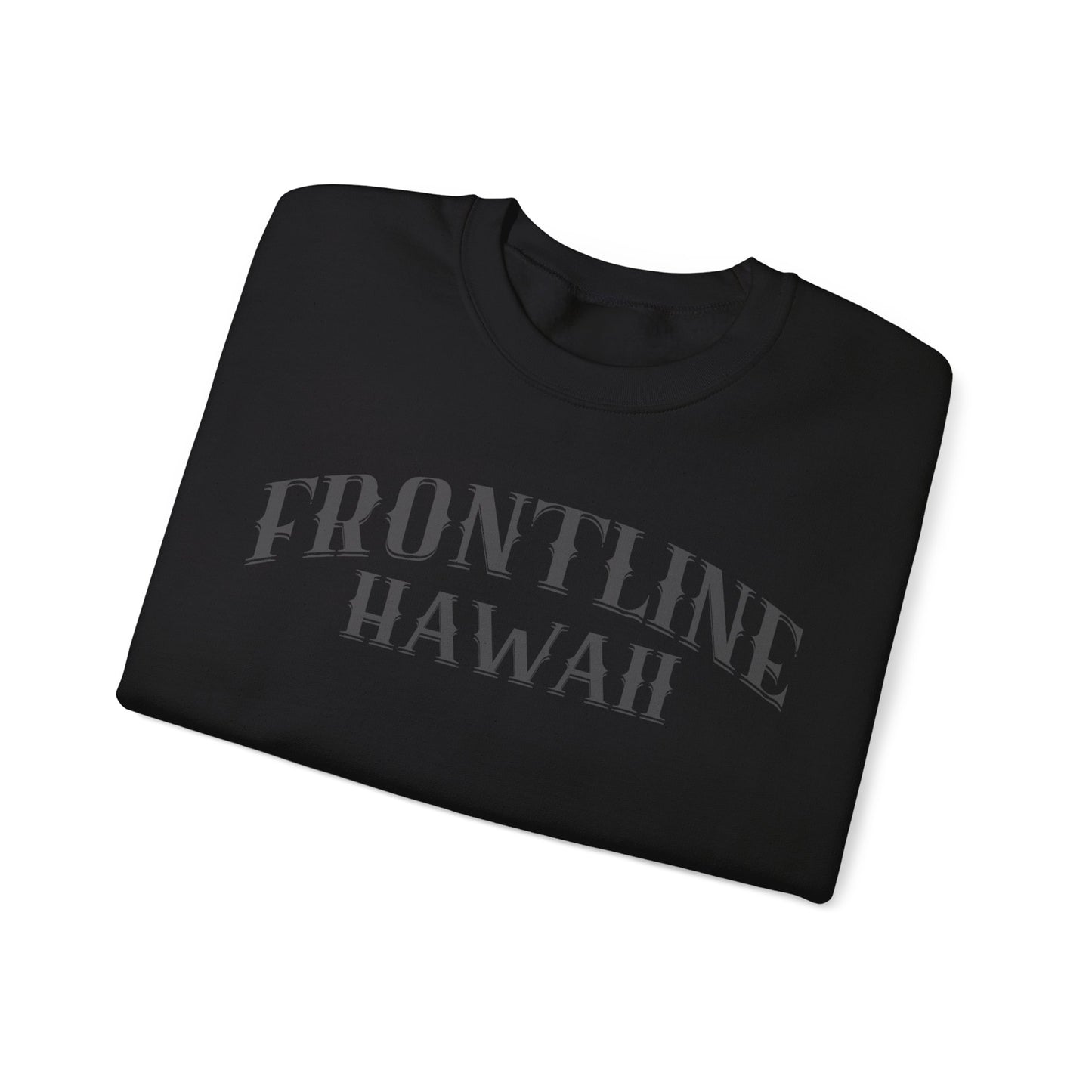 Frontline Hawaii Black Print Sweatshirt