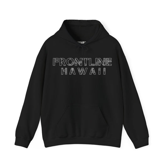 Frontline Hawaii Black/Gray Camo Hooded Sweatshirt