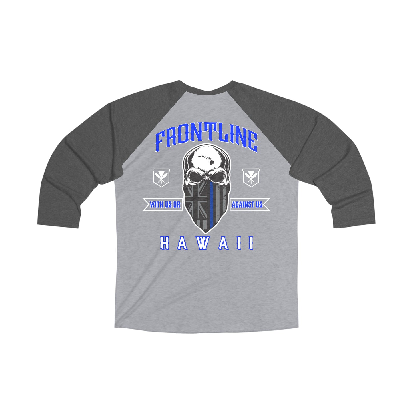 Frontline Hawaii Tri-Blend 3\4 Sleeve Raglan T-shirt