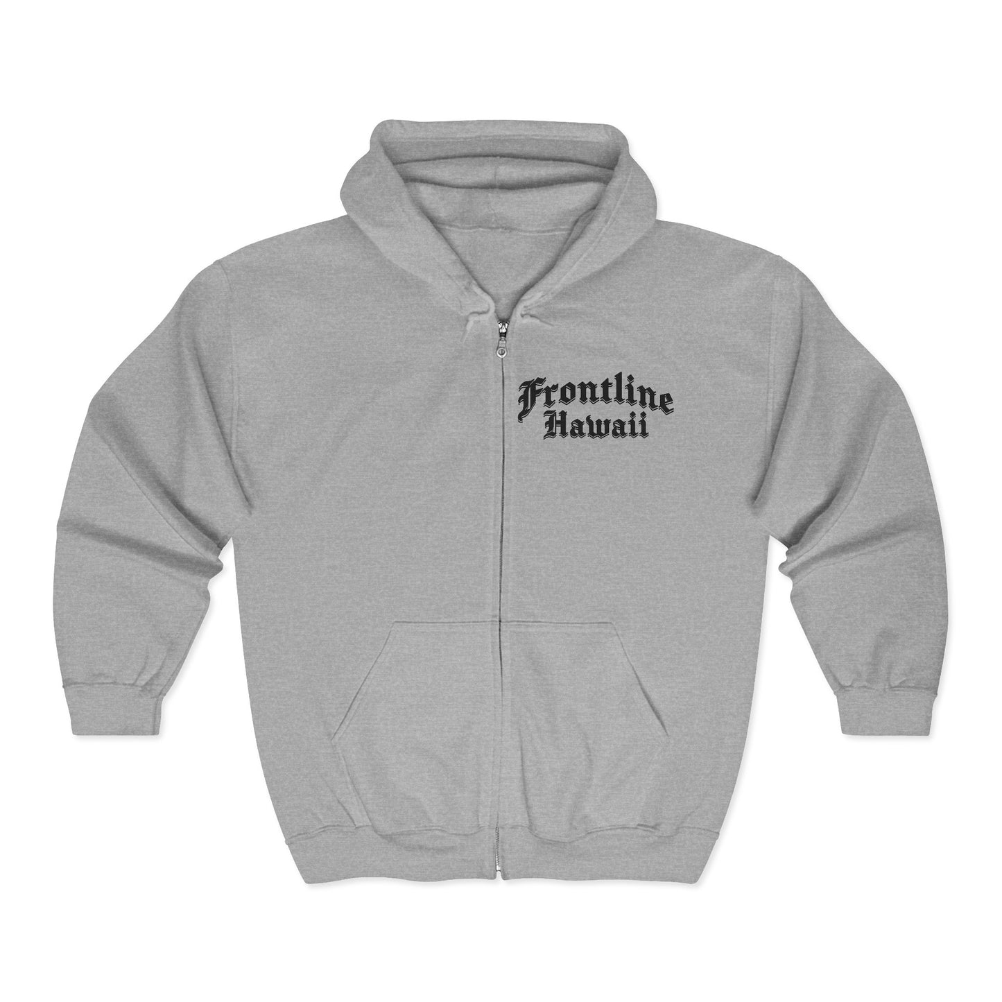 Frontline Hawaii Full Zip Hoodie Sweatshirt