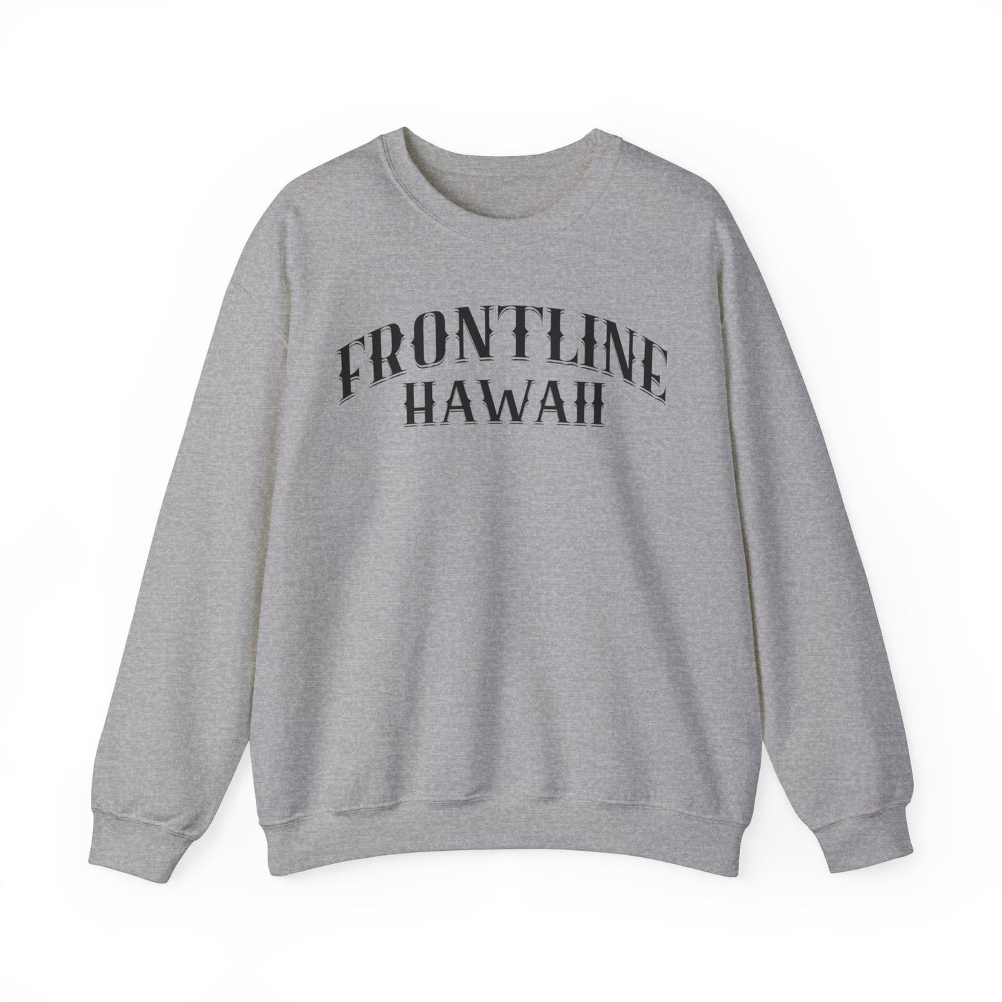 Frontline Hawaii Black Print Sweatshirt