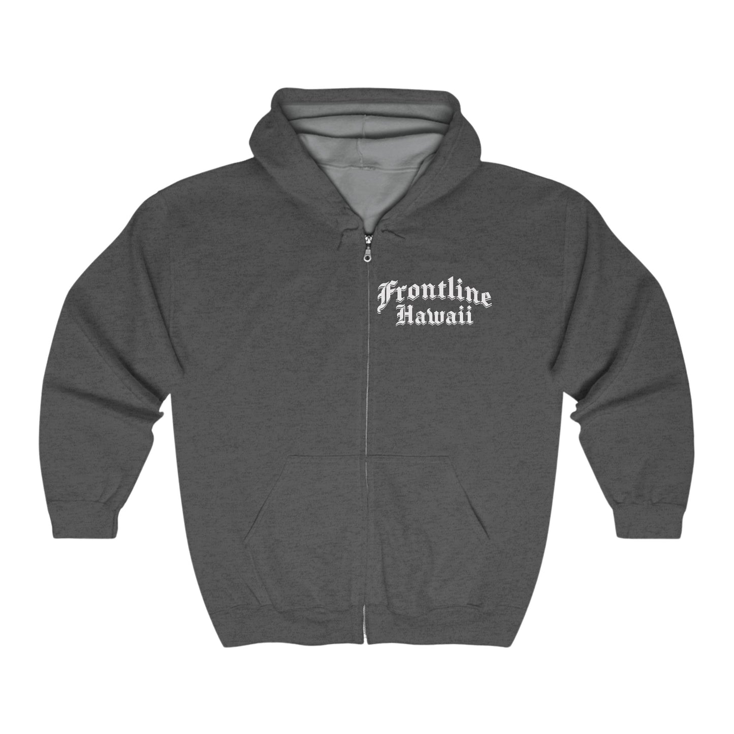 Frontline Hawaii Full Zip Hoodie Sweatshirt