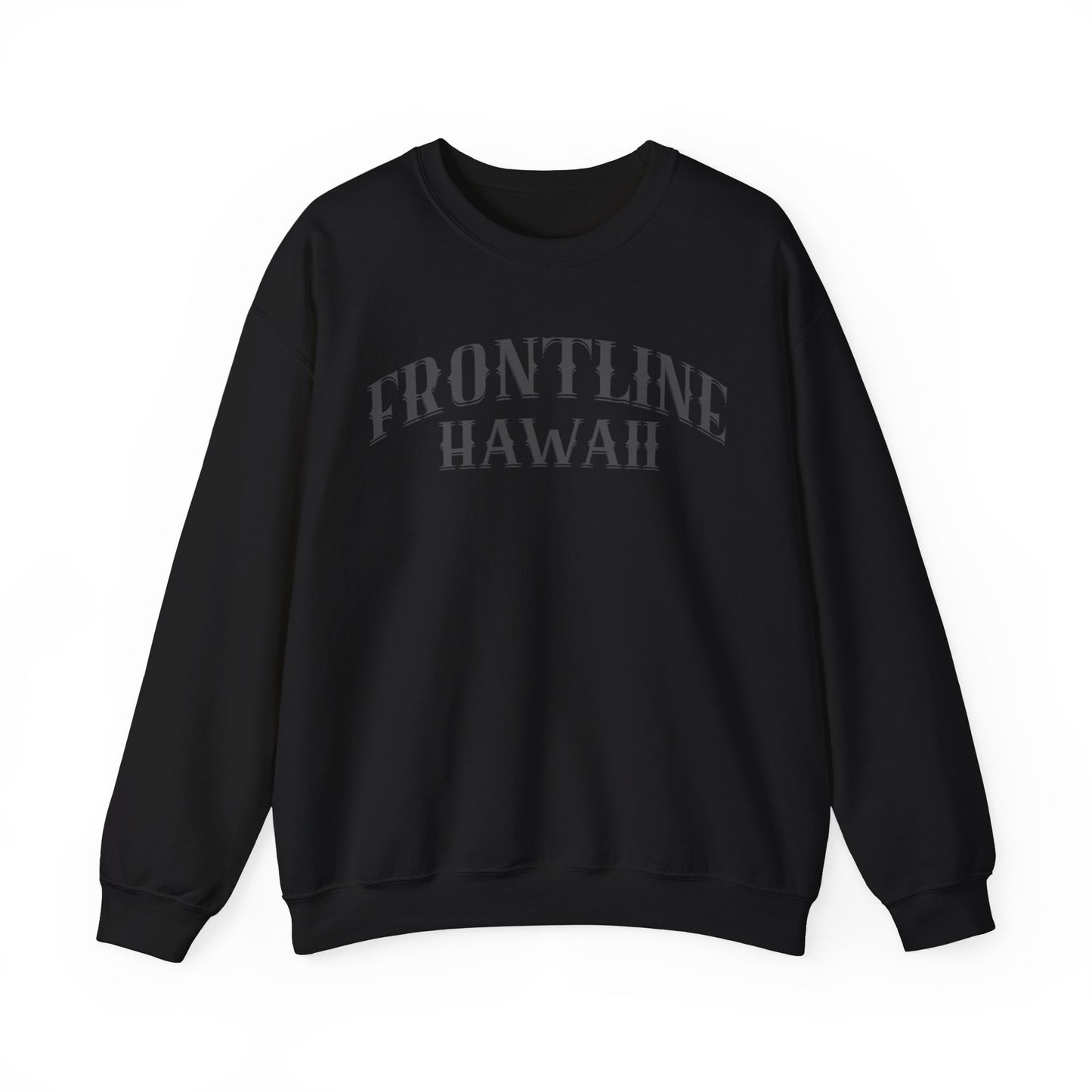 Frontline Hawaii Black Print Sweatshirt