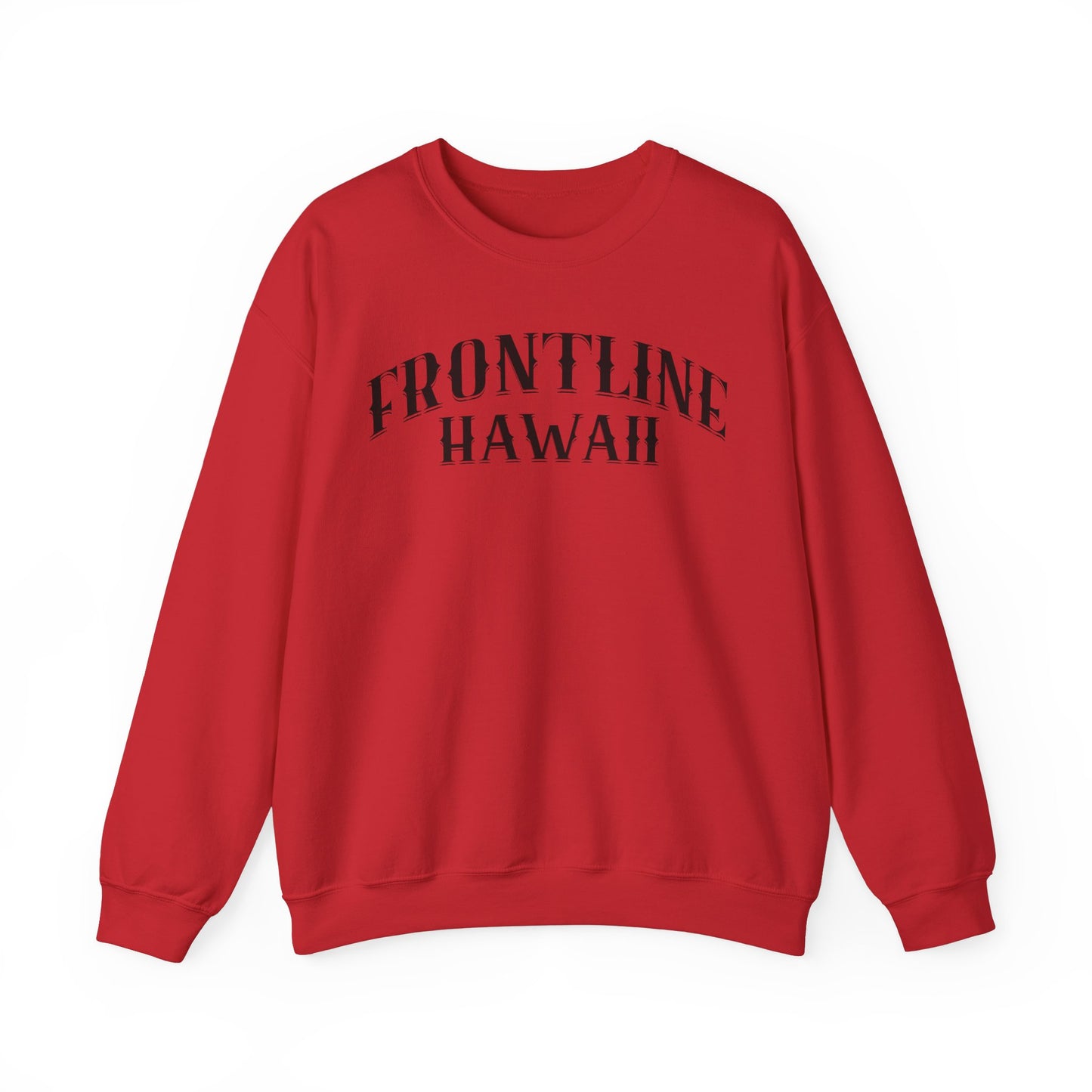 Frontline Hawaii Black Print Sweatshirt