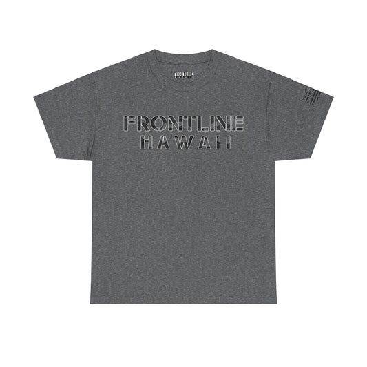 Frontline Hawaii Black/Gray Camo Cotton T-shirt