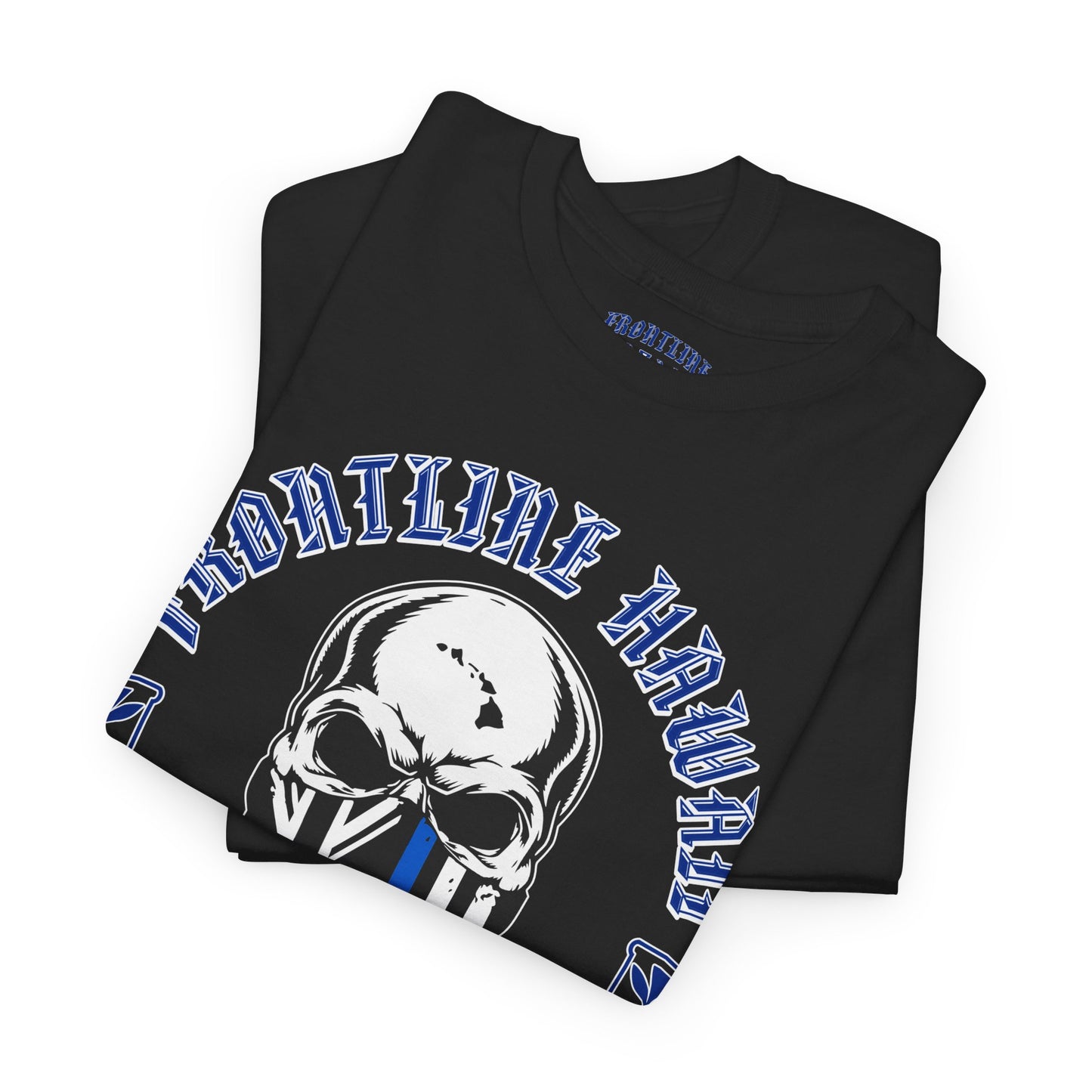 Frontline Hawaii Blue Cotton T-shirt