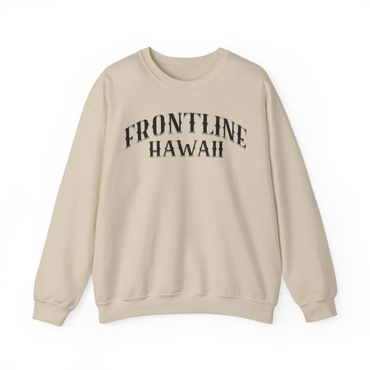 Frontline Hawaii Black Print Sweatshirt