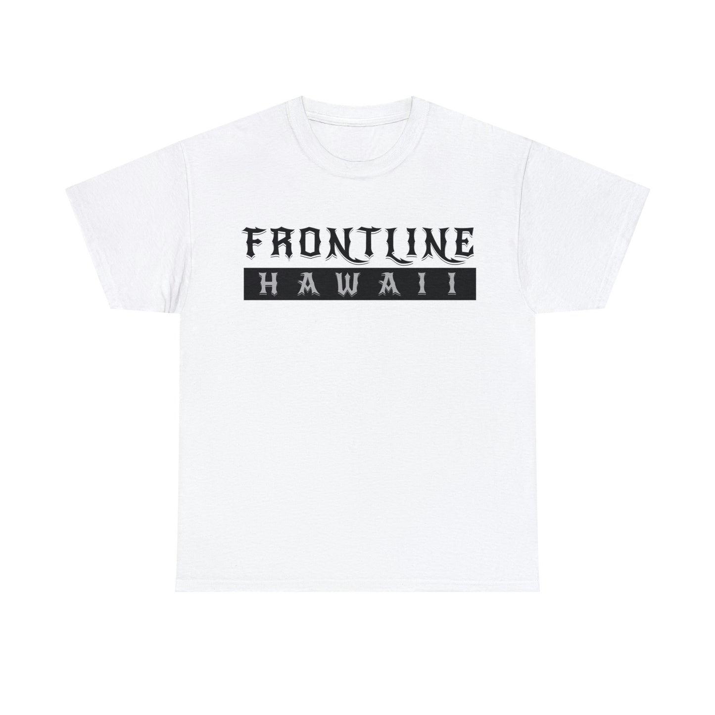 Frontline Hawaii Banner T-shirt (black print)