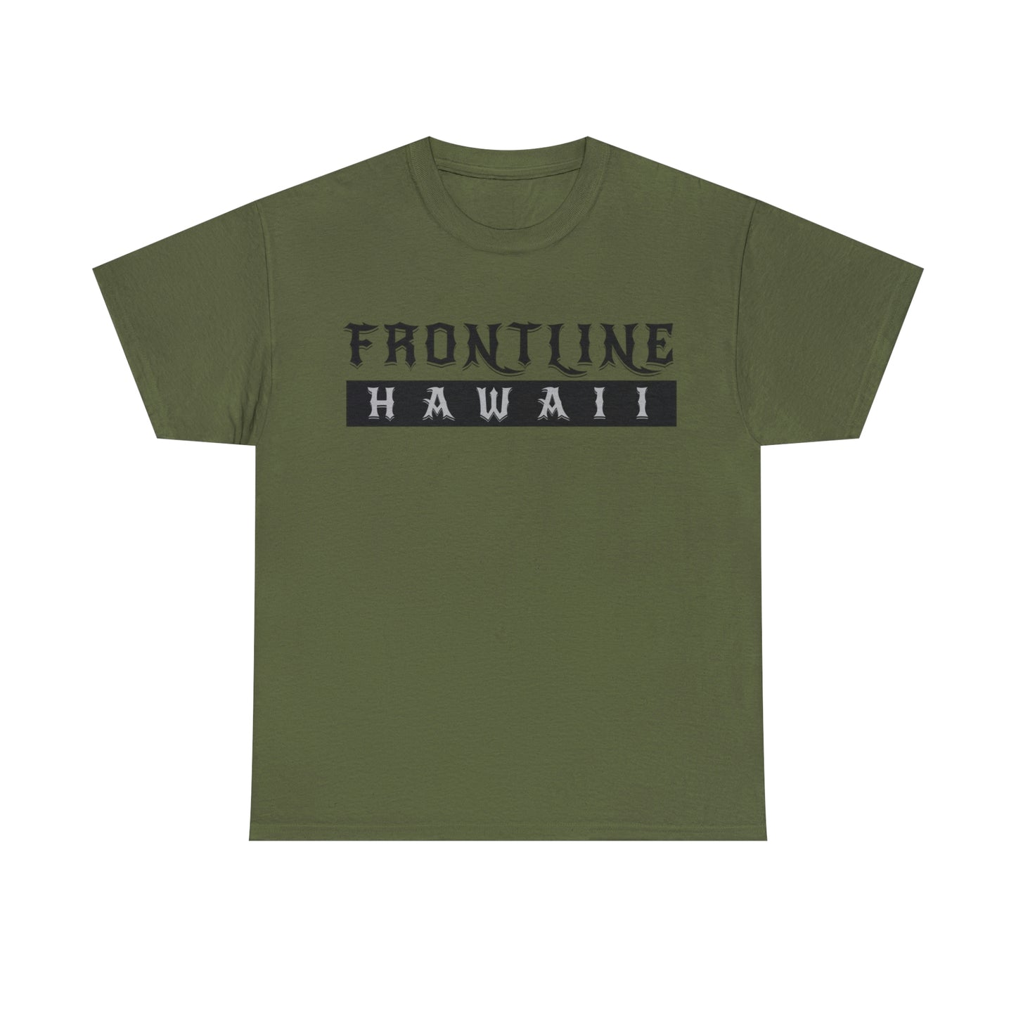 Frontline Hawaii Banner T-shirt (black print)