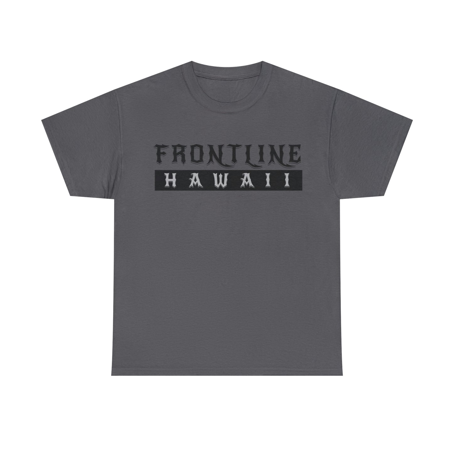 Frontline Hawaii Banner T-shirt (black print)