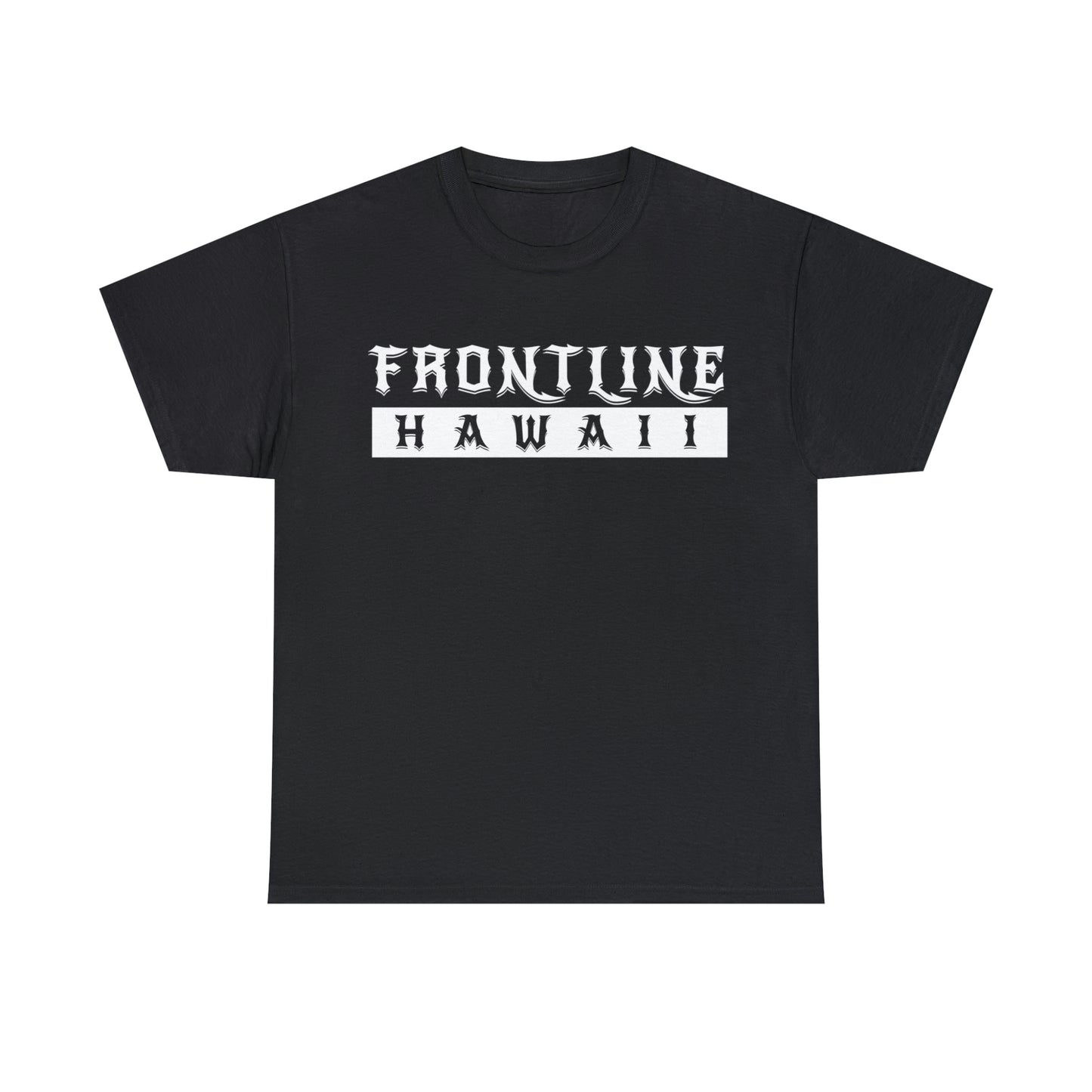 Frontline Hawaii Banner T-shirt (white print)